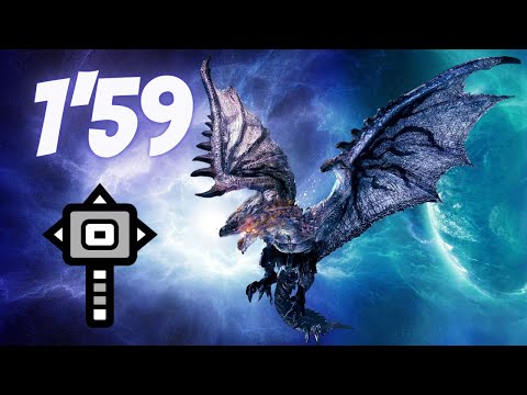 MHW Iceborne Silver Rathalos 1'59 Hammer