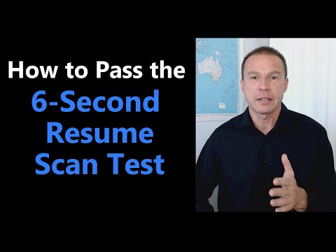 5 Things You Need to Do to Pass the 6-Second Recruiter Resume Scan Test | Resume Tips