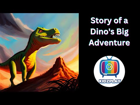 Dino's Big Adventure | Dinosaur Cartoon | Lullaby for Babies | Kids Bedtime stories | KIDZPLAY