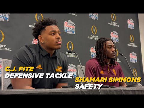 ASU DT C.J. Fite & DB Shamari Simmons preview the Peach Bowl vs. Texas