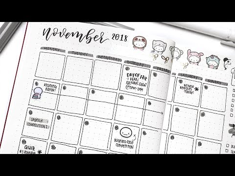 November Bullet Journal Plan With Me and Set up!