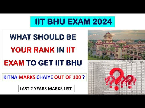 KITNA MARKS & RANK CHAIYE IIT BHU KE LIYE ? LAST 2 YEARS MARKS LIST I IIT-BHU M.PHARM ADMISSION 2024