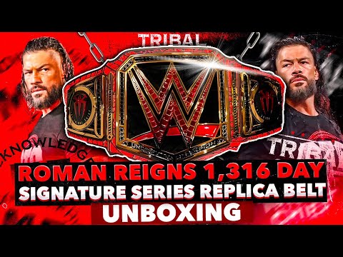 Roman Reigns 1,316 Day Signature Series Replica Belt Unboxing