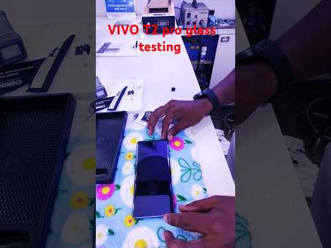 Vivo t2 Pro UV glass testing cured display with Android smartphone#uvglass #maarzatech #cellphone