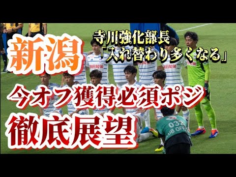 【補強必須】今オフ新潟が強化すべきポジション【アルビレックス新潟/albirex/移籍】