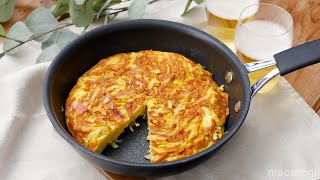 [Spanish-style potato omelette] Perfect as a lunch box side dish! Potatoes are delicious ♪