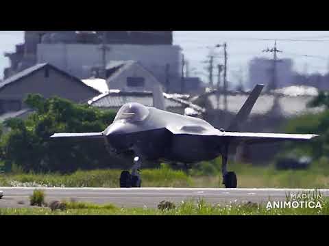 イタリア空軍　F３５A　4機　小牧基地　名古屋空港から無事お帰りです　2024.08.10