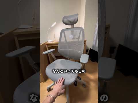 神椅子の1ヶ月ガチレビュー　　　　　購入はこちらから！https://palmwork.jp/palmwork-chair　　　　　　#pr #palmwork #youtubeshorts