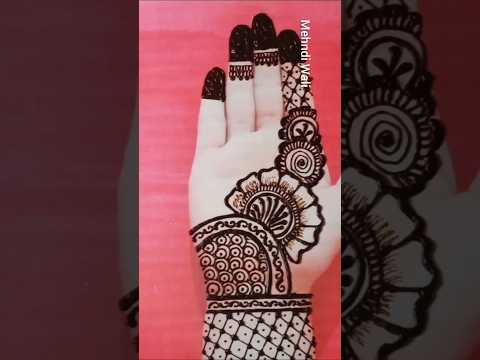 Very Easy Simple Mehndi Design #mehndi #trending #easymehndi #youtubeshorts #shorts #viral