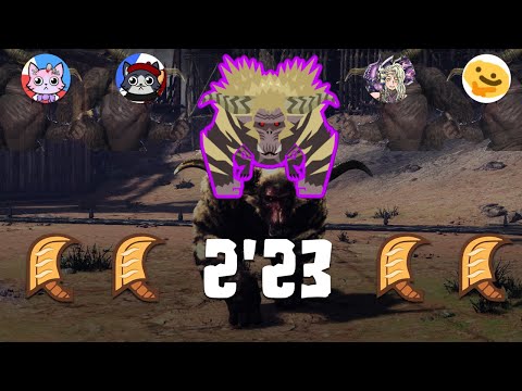 【MHWI】Tempered Furious Rajang 2'23 Great Sword x4 | 激昂したラージャン 大剣 x 4