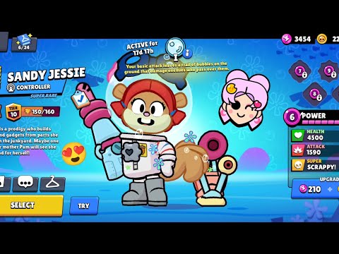 I got Sandy Jessie🐿️🧡 and Lunar Piper🌛🐇| Brawl Stars