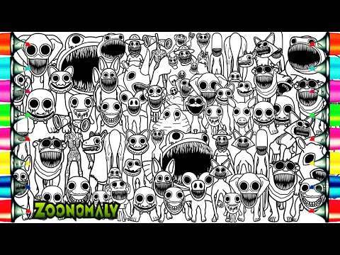 ZOONOMALY 2 Coloring Pages MIX / Coloring All Zoonomaly 2 Monsters and Bosses / NCS Music