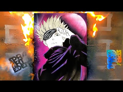 Satoru Gojo of Jujutsu Kaisen by Spray Art Eden