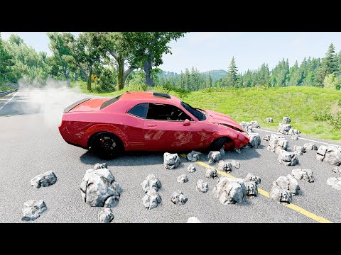 Mobil vs Rock #10 - BeamNG Drive