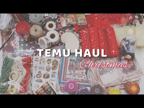 Huge TEMU Christmas Haul 🎁30% OFF || ASMR