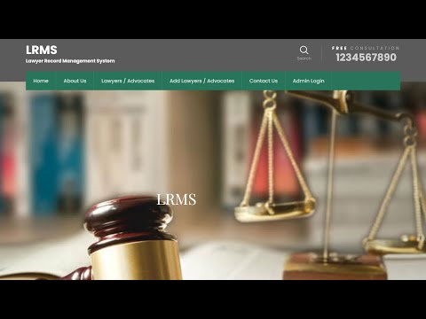 Lawyers Record Management System Using PHP and MySQL