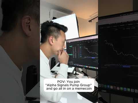 POV: When you join "Alpha Signals Pump Group" and go all in on a memecoin