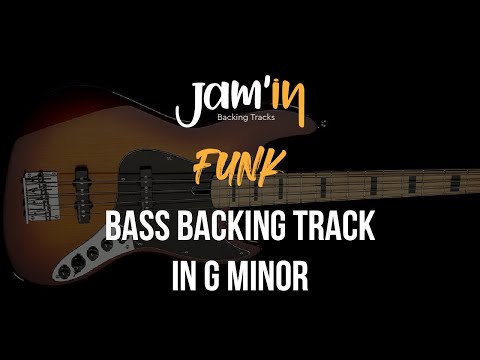 Funk Bass Backing Track in G Minor