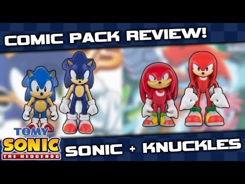 TOMY Sonic Collector Series Comic Pack Figure REVIEW - Sonic & Knuckles!