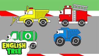 Truck Song | Colors and Trucks +More Vehicle Songs by English Tree TV