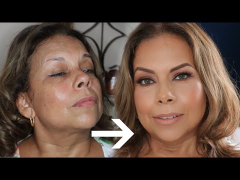 Beautiful Mother of the Bride 30 mins transformation!! (all matte look/fall brown smokey eyes)