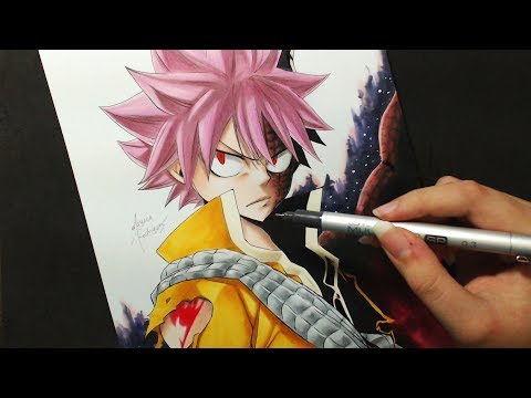 Speed Drawing - Natsu Dragneel (Fairy Tail - Dragon Cry)