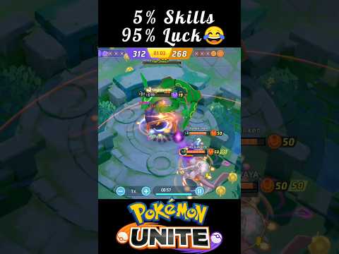 5% Skills 95% Luck 😂|| Pokemon unite