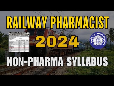 🧾RRB Pharmacist | Non - Pharma Syllabus | Topics | Important Chapter #rrbpharmacist #aiimspharmacist