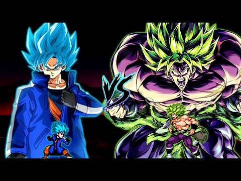 Goku TB V2 (New) VS Broly DBS V2 in Jump Force Mugen