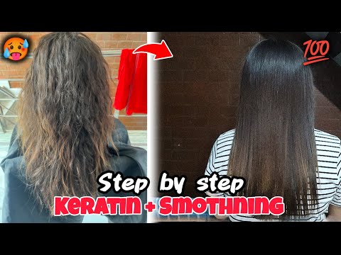 Keratin + Smoothning Hair Treatment 😱 | Keratin Smoothning | kerasmooth hair Treatment step by step