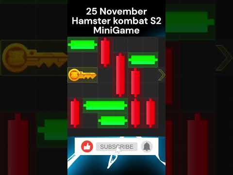 25 NOVEMBER Mini Game Puzzle Hamster Kombat today Solved #hamsterkombat #puzzlegame #shorts #short