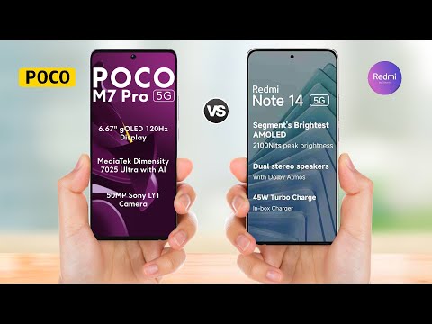 Poco M7 Pro 5g vs Redmi Note 14 5g || Full Comparison