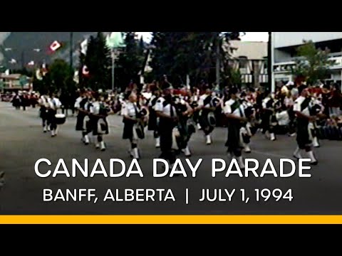 Canada Day Parade in Banff, Alberta on July 1st, 1994