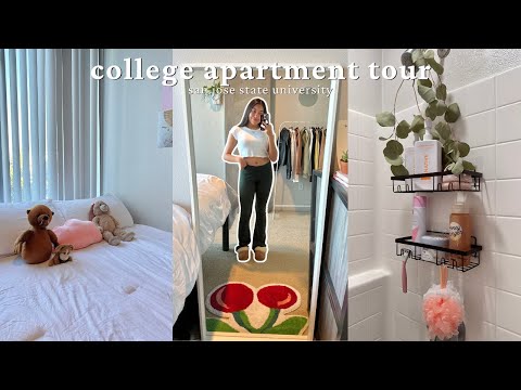 my college apartment tour | san jose state university