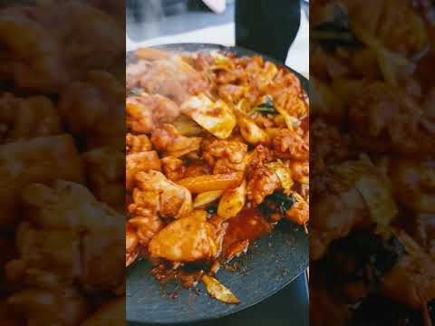 캠핑에서 닭갈비 볶아먹기 #shorts