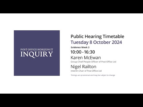 Nigel Railton - Day 182 PM (08 October 2024) - Post Office Horizon IT Inquiry