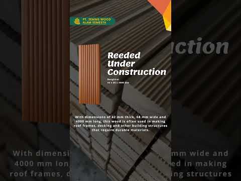 Reeded Under Contruction Wood Product  #wood #woodindustry #woodwork