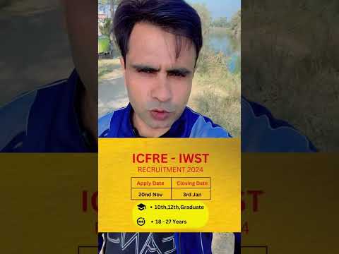 ICFRE Recruitment 2024 🔥 #govjob #jobalert #trending #trendingshorts #job #viralvideo #viralshorts