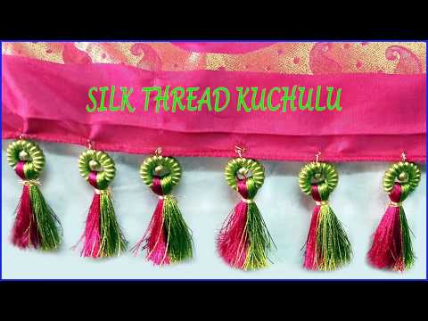 party wear saree kuchu designs / tassels