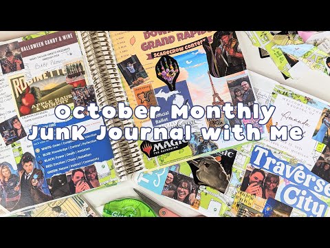 October Junk Journal with Me | Easy, Beginner Junk Journaling Tips