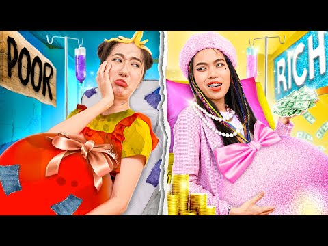 Rich Pregnant Vs Poor Pregnant In The Hospital! Which Pregnant Is Better? - Stories About Baby Doll