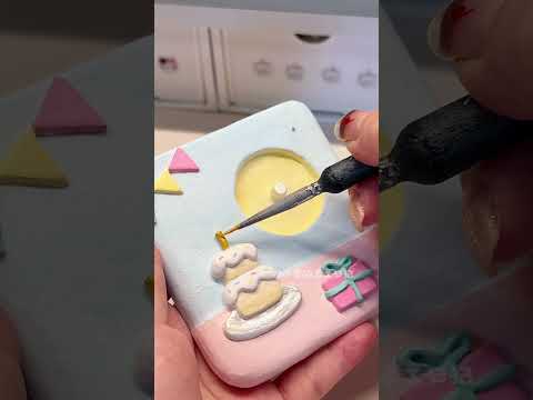 DIY🎂快看我的生日限定手机壳！石塑粘土手工/CRAFTS