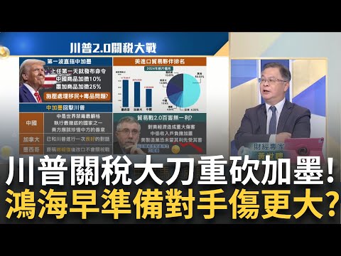 還沒上任就談判成功? 川普關稅戰"加墨"只能吞? 川普一句話嚇趴全球 鴻海早有準備"對手"傷更大?｜廖婕妤 主持｜20241203| Catch大錢潮 feat.黃世聰