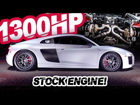 Audi R8 0-60MPH in 1.3 Seconds! (1300WHP on STOCK ENGINE)