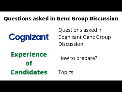 CIS Group Discussion Questions asked in Cognizant Genc Cognizant Genc | HR Round | TR Round