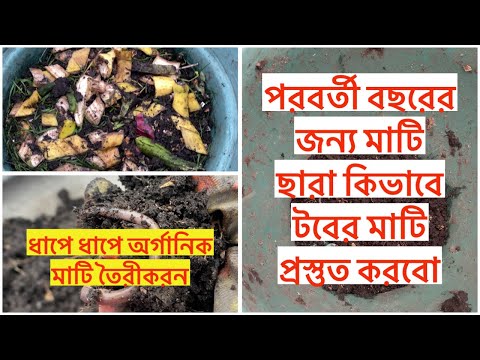 ধাপে ধাপে অর্গানিক মাটি তৈরীকরন পরবর্তী বছরের জন্য মাটি ছারা কিভাবে টবের মাটি প্রস্তুত করবো