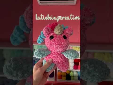 Crochet unicorn! Pattern by me! Available on my Etsy and Ribblr! #crochet #amigurumi