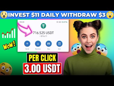 INVEST $11 DAILY WITHDRAW $3.00 (🔥PROOF) : (DO NOT MISS❌) USDT MINING WEBSITE 🚀 HIGH PROFIT WEBSITE🎁