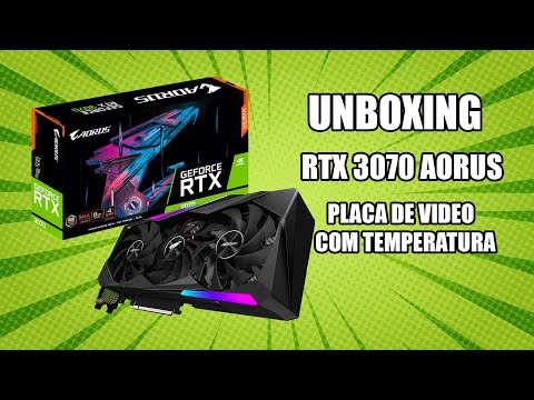 RTX GFORCE  3070 AOUROS MASTER - UNBOXING -PT