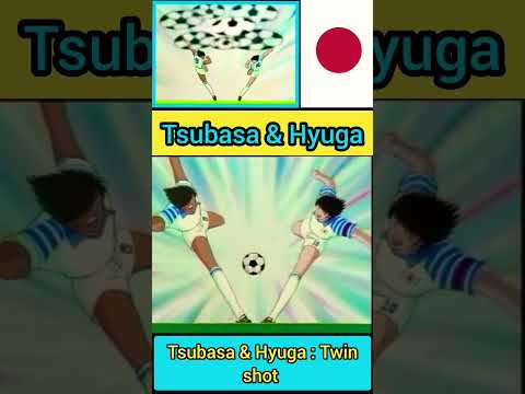 captain tsubasa - Tsubasa & Hyuga Twin shot